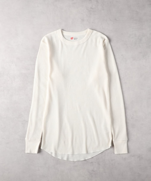 ヘインズ サーマルクルーネックLS