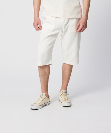 デニムリブクロップド