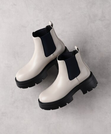 厚底サイドゴアブーツ