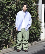バックナンバー 綿麻ストライプシャツ