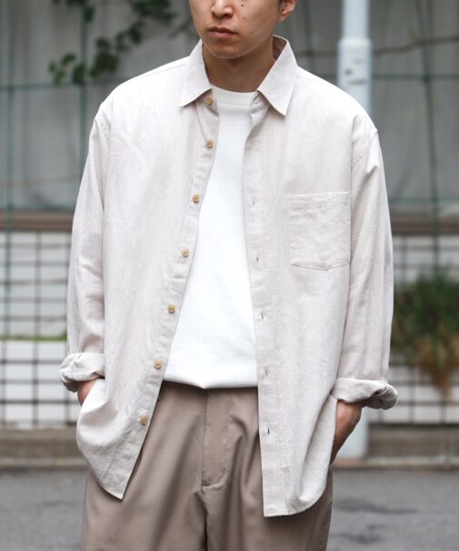 バックナンバー 綿麻レギュラーシャツ