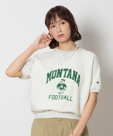 チャンピオン ロゴ半袖スウェット