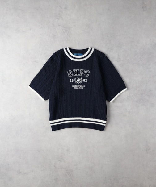 ビバリーヒルズポロクラブ BHPC刺繍ニット