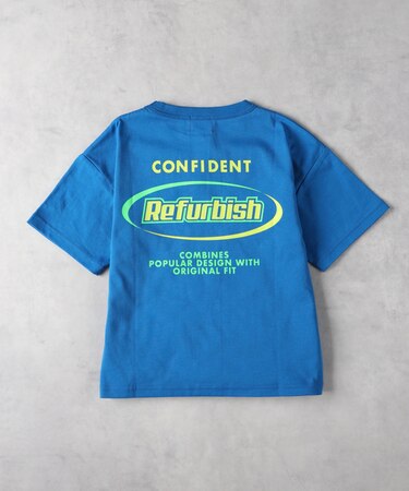 リファービッシュ グラフィックバックプリントTシャツ