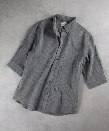 バックナンバー ＣＯＯＬＭＡＸ麻混七分シャツ