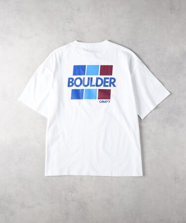 キャンプ7 バックロゴプリントTシャツ