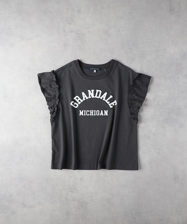 ハニーサックルローズ カレッジプリントフリルＴ