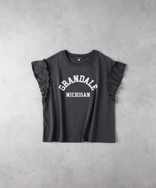 ハニーサックルローズ カレッジプリントフリルＴ