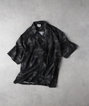ネオサーティック 総柄プリント開襟シャツ