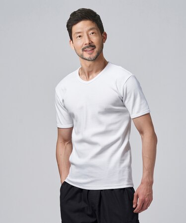 アビレックス テレコＶネックＴシャツ