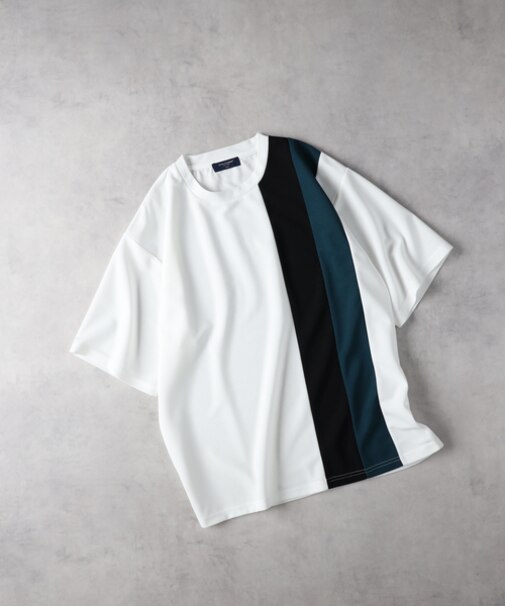 バックナンバー ジョーゼット縦切替えデザインTシャツ