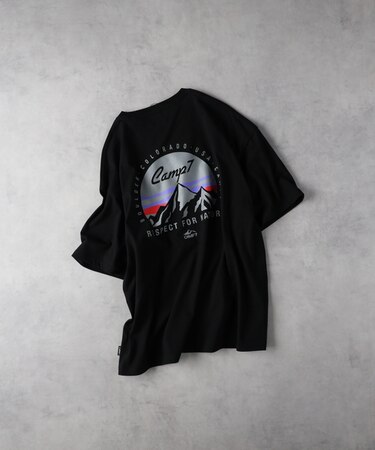 キャンプ7 マウンテンロゴグラフィックＴシャツ