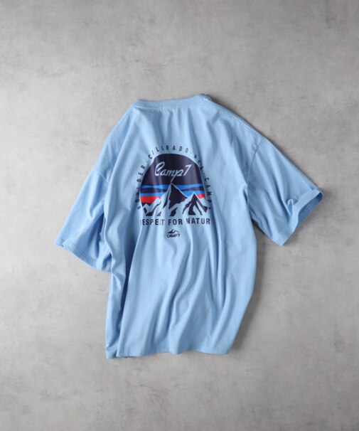 キャンプ7 マウンテンロゴグラフィックＴシャツ