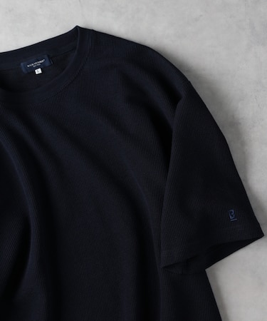 バックナンバー 袖ロゴ刺繍ワッフル半袖Ｔシャツ