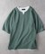バックナンバー キーネック切替半袖Tシャツ