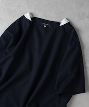 バックナンバー ボートネックフェイクレイヤードＴシャツ