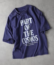 ハニーサックルローズ アシッド加工プリントＴシャツ