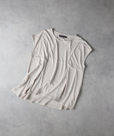 ハニーサックルローズ 接触冷感タックフレアＴシャツ