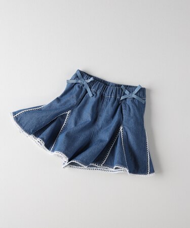 エムピーエス レース切り替えキュロットパンツ