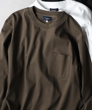 バックナンバー シルケット加工胸ポケットロングスリーブＴシャツ