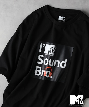 サウンドロゴプリントＴシャツ