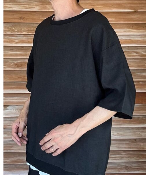 バックナンバー リネンライクプルオーバーTシャツ
