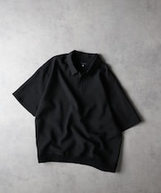 バックナンバー リネンライクポロ襟プルオーバーシャツ