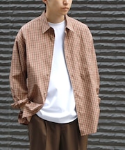 バックナンバー ブロードチェックロングスリーブシャツ