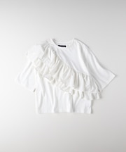 ハニーサックルローズ 接触冷感アシメフリルＴシャツ