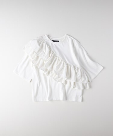 ハニーサックルローズ 接触冷感アシメフリルＴシャツ