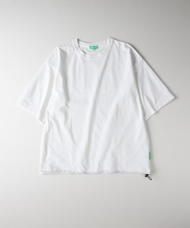 リファービッシュ ペーパータッチ天竺裾ドローコード半袖Ｔシャツ