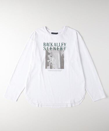 ハニーサックルローズ ラウンドヘムロングスリーブＴシャツ