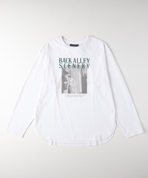 ハニーサックルローズ ラウンドヘムロングスリーブＴシャツ