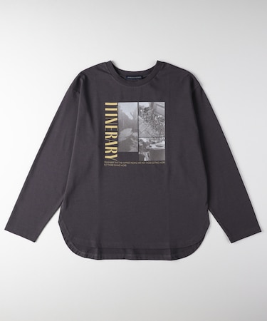 ハニーサックルローズ ラウンドヘムロングスリーブＴシャツ