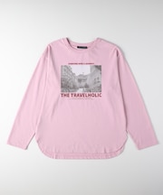 ハニーサックルローズ ラウンドヘムロングスリーブＴシャツ