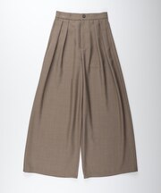 ハニーサックルローズ ウール調ワイドパンツ