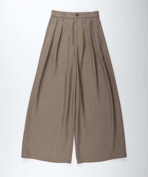 ハニーサックルローズ ウール調ワイドパンツ