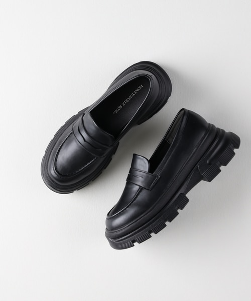 ローファー タンクソールリボンローファー レディース インターショ