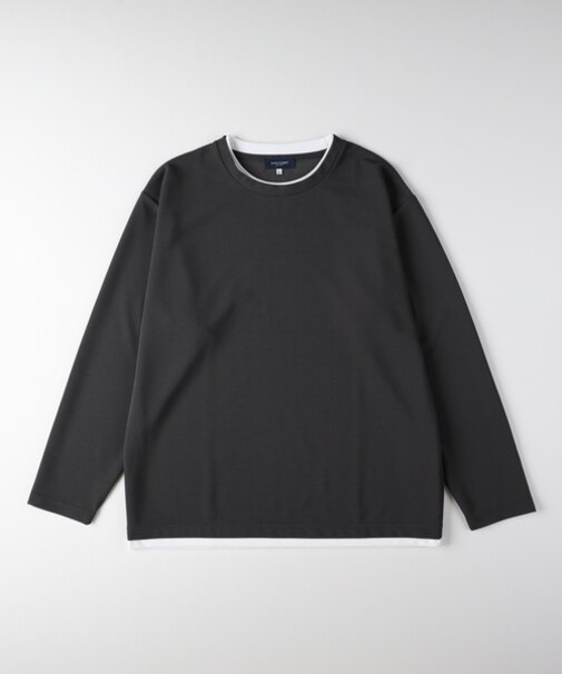 バックナンバー リップルフェイクレイヤードロングスリーブＴシャツ