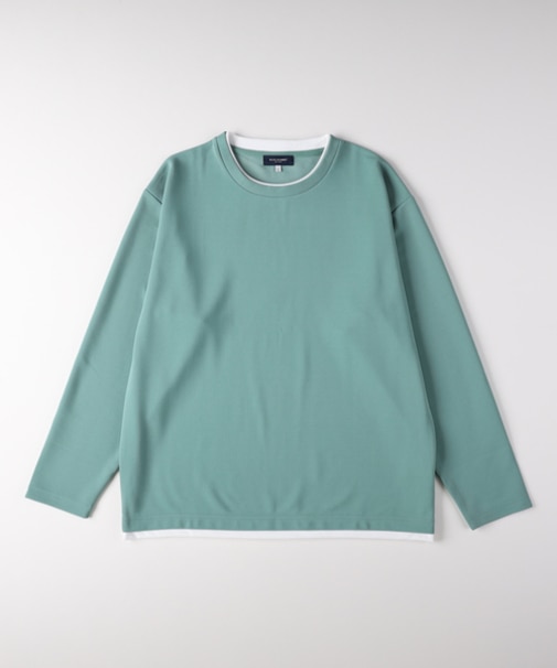 バックナンバー リップルフェイクレイヤードロングスリーブＴシャツ