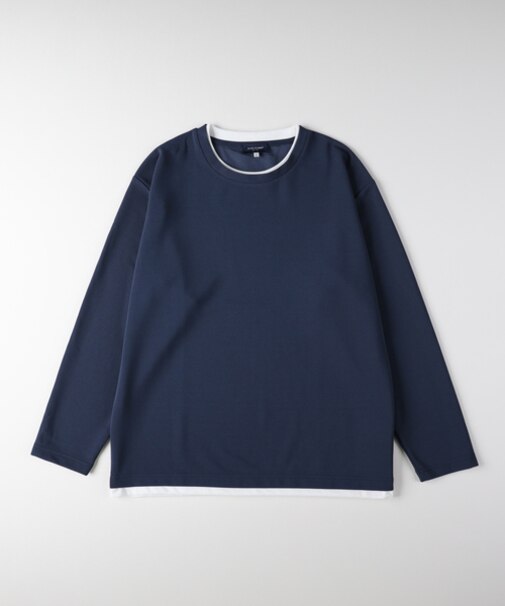 バックナンバー リップルフェイクレイヤードロングスリーブＴシャツ