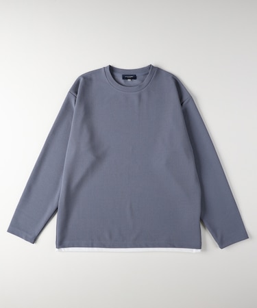 バックナンバー フクレジャガードフェイクレイヤードロングスリーブＴシャツ
