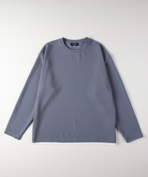 バックナンバー フクレジャガードフェイクレイヤードロングスリーブＴシャツ