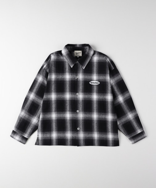 リファービッシュ オンブレチェックシャツ