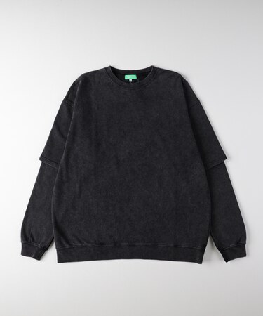 リファービッシュ スノーウォッシュフェイクレイヤードロングスリーブＴシャツ