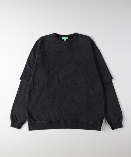 リファービッシュ スノーウォッシュフェイクレイヤードロングスリーブＴシャツ