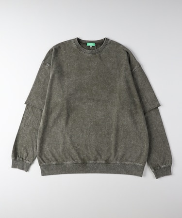 リファービッシュ スノーウォッシュフェイクレイヤードロングスリーブＴシャツ