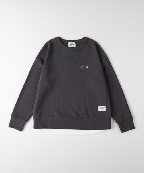 リファービッシュ フェイクレイヤードスウェットプルオーバー