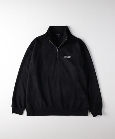 バックナンバー フェイクスエードハーフZIPトレーナー