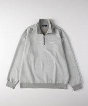 バックナンバー フェイクスエードハーフZIPトレーナー